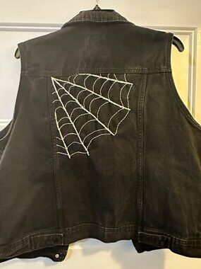 Black Denim Vest.
